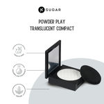 Buy SUGAR Cosmetics - Powder Play - Translucent Compact - For Matte Finish Skin, Highlight or Subtle Baking - Oil-Controlling, Smooth Application, Long Lasting - Purplle