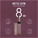 Buy SUGAR Cosmetics - Mettle - Satin Lipstick - 10 Diana (Peachy Pink) - 2.2 gms - Waterproof, Longlasting Lipstick for a Silky and Creamy Finish, Lasts Up to 8 hours - Purplle