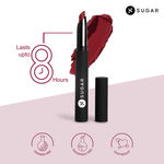 Buy SUGAR Cosmetics - Matte Attack - Transferproof Lipstick - 04 Maroon Vibe (Dark Red) - 2 gms - Transferproof Lipstick Matte Finish, Lasts Up to 8 hours - Purplle