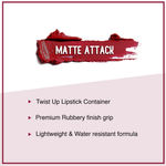 Buy SUGAR Cosmetics Matte Attack Lipstick for Women | Transferproof & Smudgeproof | Lasts upto 12hrs | Enriched With Jojoba Oil | 2 gm - Spring Crimson - Purplle