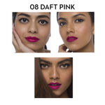 Buy SUGAR Cosmetics - Matte Attack - Transferproof Lipstick - 08 Daft Pink (Deep Pink) - 2 gms - Transferproof Lipstick Matte Finish, Lasts Up to 8 hours - Purplle