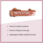 Buy SUGAR Cosmetics Matte Attack Lipstick for Women | Transferproof & Smudgeproof | Lasts upto 12hrs | Enriched With Jojoba Oil | 2 gm - Depeach Mode - Purplle