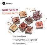 Buy SUGAR Cosmetics - Blend The Rules - Eyeshadow Palette - 02 Warrior (8 Smokey Shades) - Long Lasting, Smudge Proof Eyeshadow for Smoky Eye Look, Paraben-Free - Purplle