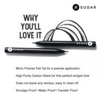 Buy SUGAR Cosmetics - Wingman - Waterproof Microliner - 01 I'll Be Black (Jet Black Eyeliner) - Micro Precision Tip, Smudge Proof, Waterproof, Transferproof, Lasts Up to 12 Hours - Purplle