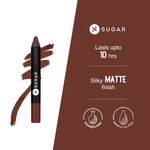 Buy SUGAR Cosmetics - Matte As Hell - Crayon Lipstick -26 Vianne Rocher (Deep Chocolate Brown) - 2.8 gms - Bold and Silky Matte Finish Lipstick, Lightweight, Lasts Up to 12 hours - Purplle