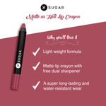 Buy SUGAR Cosmetics - Matte As Hell - Crayon Lipstick -28 Honey Rider (Deep Peach Pink) - 2.8 gms - Bold and Silky Matte Finish Lipstick, Lightweight, Lasts Up to 12 hours - Purplle