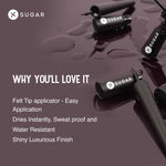 Buy SUGAR Cosmetics Gloss Boss 24Hr Glossy Eyeliner Gel With Brush | Smudeproof & Waterproof - 01 Back In Black (Black Eyeliner) | 3Ml - Purplle