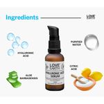 Buy Love Earth Hyaluronic Acid Serum With Organic Aloe Vera & Essential Oils For Moisturised, Nourished & Hydrated Skin 30 ML - Purplle
