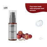 Buy Love Earth Hyaluronic Acid Toner with Grape seed extract and Hyaluronic Acid for Wrinkle Free, Smooth and Glowing Skin 100 ml - Purplle