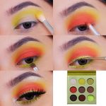 Buy Cuffs N Lashes 9 Color Eyeshadow Palette, Lemon - Purplle