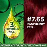 Buy Garnier, Hair Colouring Creme, Long-lasting Colour, Smoothness & Shine, Color Naturals, Shade: 7.65 Raspberry Red, 55 ml + 50 gm - Purplle