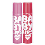 Buy Maybelline New York Baby Lips Pink Lolita & Cherry Kiss Tinted Lip Balm | Pack of 2, 8g - Purplle