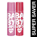 Buy Maybelline New York Baby Lips Pink Lolita & Cherry Kiss Tinted Lip Balm | Pack of 2, 8g - Purplle