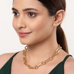 Buy Ferosh Chunky Gold Chain Necklace - Purplle