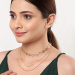 Buy Ferosh Haiba Layered Gold Necklace - Purplle