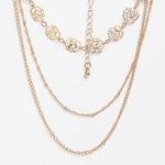 Buy Ferosh Haiba Layered Gold Necklace - Purplle