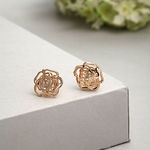 Buy Ferosh Crystal Rose Stud Earrings - Purplle