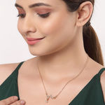 Buy Ferosh Gold Heartbeat Necklace - Purplle