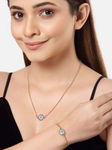 Buy Ferosh Round Blue Crystal Studded Evil Eye Jewel Set - Purplle