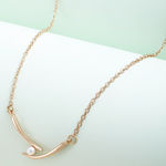 Buy Ferosh Dainty Pearl Detail Necklace - Purplle