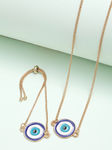Buy Ferosh Blue Chromatic Evil Eye Jewel Set - Purplle