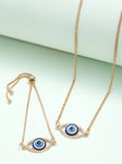 Buy Ferosh Vivid Crystal Evil Eye Jewel Set - Purplle