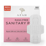 Buy Azah Rash-Free Organic Sanitary Pads (Box of 20 Pads : All Regular - without Disposable bags ) - Purplle