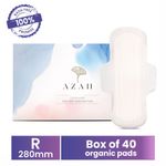 Buy Azah Rash-Free Organic Sanitary Pads (Box of 40 Pads : All Regular - without Disposable bags ) - Purplle