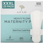 Buy Azah Ultra-Absorbent Organic Cotton XXXL Maternity Pads - Purplle