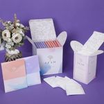 Buy Azah Rash free Sanitary pads + Ultra soft panty liners | Sanitary combo pack for women | Pack of 20 Regular + 20 XL (without disposable bags) organic cotton pads and 40 liners | Made Safe Certified - Purplle