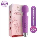 Buy Azah Personal Body Massager for Women | Chargeable Vibrator Massage Machine | Massager for Relaxation & Pain Relief | Hand Massager for Females | Waterproof | Easy to Clean | Portable | Flexible Head - Purplle