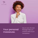 Buy Azah Personal Body Massager for Women | Chargeable Vibrator Massage Machine | Massager for Relaxation & Pain Relief | Hand Massager for Females | Waterproof | Easy to Clean | Portable | Flexible Head - Purplle