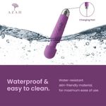Buy Azah Personal Body Massager for Women | Chargeable Vibrator Massage Machine | Massager for Relaxation & Pain Relief | Hand Massager for Females | Waterproof | Easy to Clean | Portable | Flexible Head - Purplle