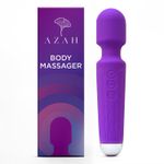 Buy Azah Personal Body Massager for Women | Chargeable Vibrator Massage Machine | Massager for Relaxation & Pain Relief | Hand Massager for Females | Waterproof | Easy to Clean | Portable | Flexible Head - Purplle