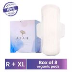 Buy Azah Rash-free Organic Sanitary Pads Box of 8 Pads : Mix Pads - Purplle
