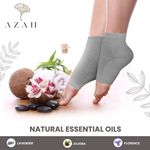 Buy Azah Moisturising Gel Socks for Women & Men | Silicone Pad Socks for Heel Repair | Get Smooth & Soft Heels | Heel Pad for Pain Relief & Cushion Support | Grey - Purplle