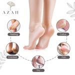 Buy Azah Moisturising Gel Socks for Women & Men | Silicone Pad Socks for Heel Repair | Get Smooth & Soft Heels | Heel Pad for Pain Relief & Cushion Support | Grey - Purplle