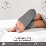 Buy Azah Moisturising Gel Socks for Women & Men | Silicone Pad Socks for Heel Repair | Get Smooth & Soft Heels | Heel Pad for Pain Relief & Cushion Support | Grey - Purplle