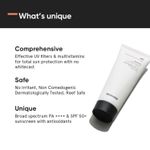 Buy Minimalist SPF 50 Sunscreen with niacinamide + vitamin b5 + vitamin f, broad spectrum, PA++++ for all skin types, 50g - Purplle