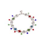 Buy Silvermerc Traditional Silver Plated Layered Anklets - Purplle