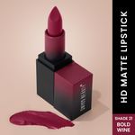 Buy Swiss Beauty HD Matte Lipstick Bold Wine 21 (3.5 g) - Purplle