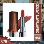 Buy Maybelline New York Color Sensational Creamy Matte Lipstick, 676 East Village Rose (3.9 gm) - Purplle