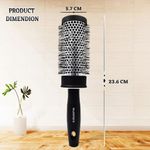 Buy Majestique Blow Dryer Brush for Blow Drying, Lightweight Professional Roller Round Brush, Precise Heat Styling - 2 Inch - Purplle