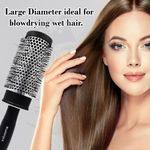 Buy Majestique Blow Dryer Brush for Blow Drying, Lightweight Professional Roller Round Brush, Precise Heat Styling - 2 Inch - Purplle