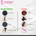 Buy Majestique Crown Series Paddle Brush with A Large Cushion Hair Brush HR152, Smoothing Detangling, Curly Hair, Thick and Straight - 1Pc/Black - Purplle
