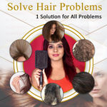 Buy Majestique Crown Series Paddle Brush with A Large Cushion Hair Brush HR152, Smoothing Detangling, Curly Hair, Thick and Straight - 1Pc/Black - Purplle