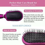 Buy Majestique Professional Large Hot Curling Round Hair Brush Set - Nylon Bristles and Rubber-Grip Handle for Blow-Dry Styling - Purplle