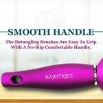 Buy Majestique Professional Round Brush for Blow Drying and Vent Blow Brush - Heat Styling Lightweight - Large (Purple/ Black) - Purplle