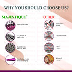 Buy Majestique Professional Hair Brush Set | Detangling, Vent, and Blow Dry Brushes | Soft Nylon Bristles for All Types Style - 3Pcs/Multicolor - Purplle