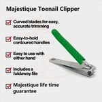 Buy Majestique Nail Clipper with Nail Filer | Compact Nail Cutter for Trimming and Grooming - Multicolor - Purplle